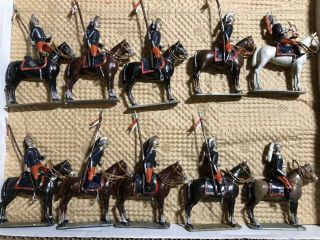 Mignot Gerbaud: Very Rare French Dragoons Of 1914 - Standing Horses.  Pre War