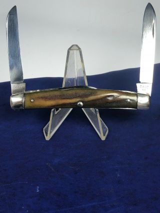 VINTAGE CASE XX STAG CONGRESS KNIFE 54052 1940 - 64 BOOK $1000 4