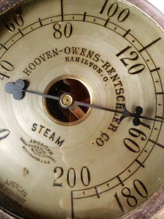 Antique Vintage Steam Pressure Gauge,  10 