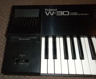 VINTAGE ROLAND W - 30 workstation keyboard & hundreds of floppy discs 4