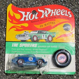 Vintage Mattel Hot Wheels Redline Evil Weevil The Spoilers Blue Beetle