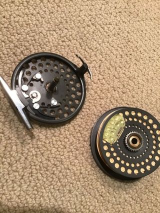 Vtg Orvis CFO IV Fly Fishing Reel w/ Line Made in England. 7