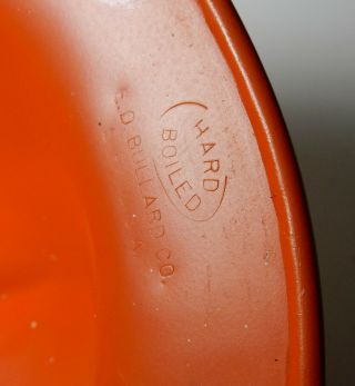 VINTAGE orange ALUMINUM BULLARD 502 Hard Hat IRONWORKER 10