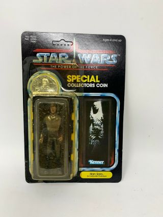 Vintage Star Wars Power Of The Force Han Solo In Carbonite