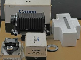 Vintage Canon Bellows Fl Mount With Canon Slide Duplicator. ,