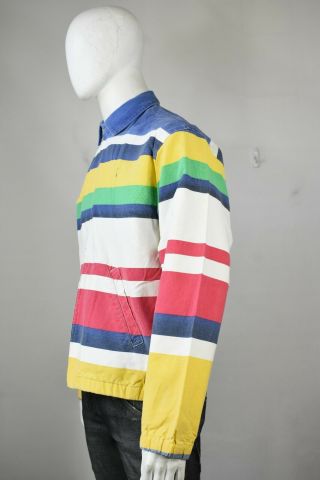 vintage Ralph Lauren polo jacket M CP - 93 striped bayport windbreaker 90 ' s cotton 7