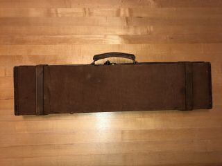 Holland & Holland Leather and Canvas Shotgun Case Vintage Rook Rifle 2