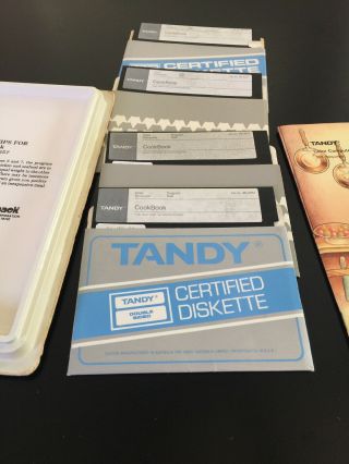Very Rare Vintage Tandy Coco Color Computer Cook - Book 26 - 3257 on Floppy disks 3