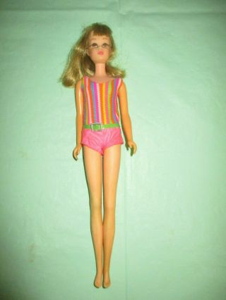 Vintage Barbie Blond Hair Francie Doll Face Exc Bend Leg Body