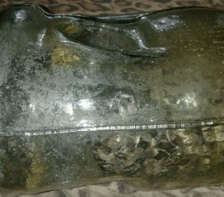 VINTAGE Green Glass,  Camp Minnow Trap Checotah Oklahoma (RIGHT OUT OF THE WATER) 8