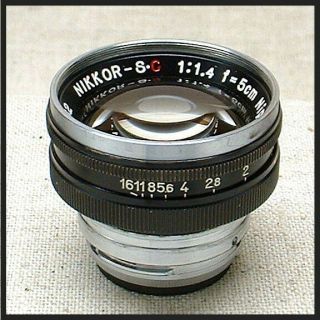 Vintage Nikon Nikkor - S.  C 5cm (50mm) F/1.  4 Standard Lens For Rangefinder
