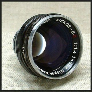 Vintage NIKON Nikkor - S.  C 5cm (50mm) f/1.  4 standard lens for rangefinder 2