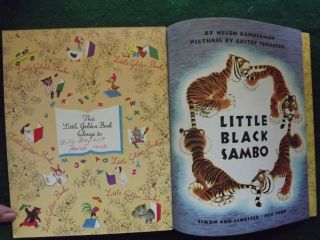 Little Black Sambo,  Vintage,  A Little Golden Book copyright 1948 2