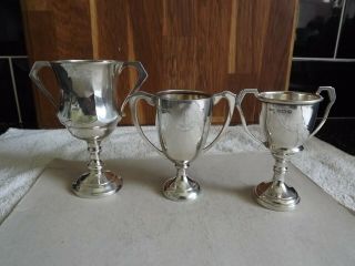 Three Solid Silver 1930 