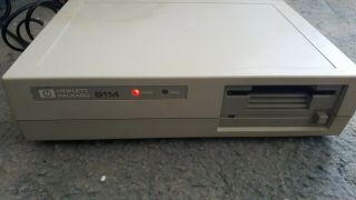 Rare Vintage Hp 9114 Portable Disk Drive -