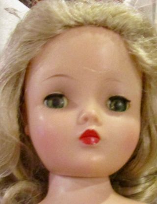 Incredible Vintage Madame Alexander Cissy Doll W/most Incredible Face Paint