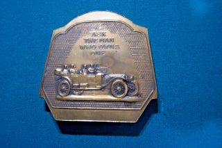 Vintage 1920’s Packard Motor Car Co.  Brass Paperweight…beautiful