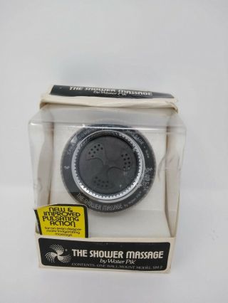 Vintage Teledyne The Shower Message By Water Pik Showerhead Unit Sm - 2 (p)