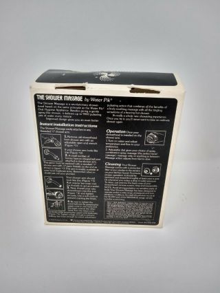 Vintage Teledyne The Shower Message by Water Pik Showerhead Unit SM - 2 (P) 2