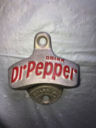 Vintage 1940s Dr Pepper Starr X Wall Mounted Bottle Opener 2