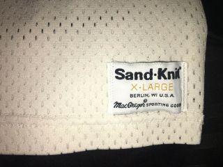 Vintage York Jets Mark Gastineau McGregor Sand Knit Jersey 80 ' s XL Rare 5