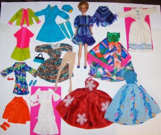 Vintage Midge Doll (1962) With Clothes And Accessories