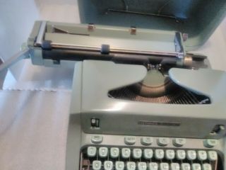 VINTAGE 1960S HERMES 3000 PALE GREEN TYPEWRITER SMOOTH 8