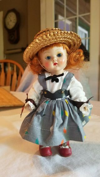 Vintage vogue ginny doll strung minty EUC redhead old blue eyes cute 2