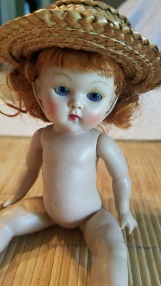Vintage vogue ginny doll strung minty EUC redhead old blue eyes cute 7
