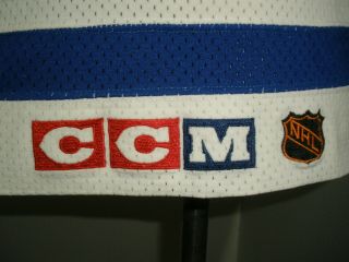 Vintage CCM York RANGERS CENTER ICE FIGHT STRAP NHL USA MADE Jersey 48 5