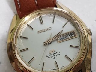 Vintage 1960 Seiko 25 Jewel Lord Matic 5606 - 7090 Automatic Day - Date Men 
