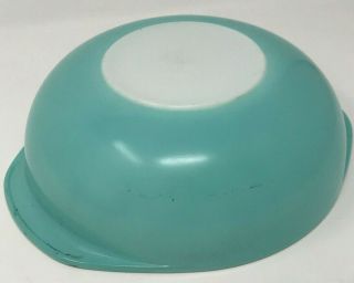 Vintage Pyrex UFO Turquoise 2 QT Casserole & Warmer and Booklet 3