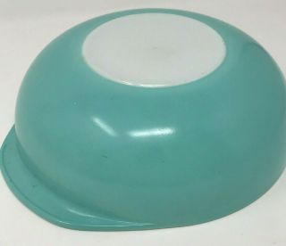 Vintage Pyrex UFO Turquoise 2 QT Casserole & Warmer and Booklet 4
