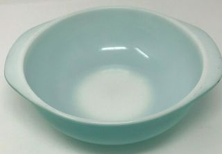 Vintage Pyrex UFO Turquoise 2 QT Casserole & Warmer and Booklet 6
