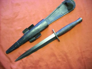 Vintage English Fairbairn - Sykes Commando Dagger Fighting Knife England Sheffield