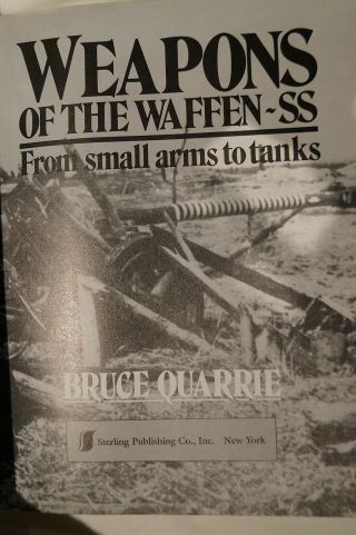 Ww2 German Weapons Of The Waffen Elite Reference Book