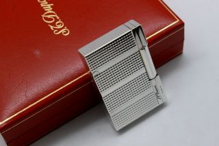 S.  T.  Dupont Gatsby Lighter - Rare Silver Plated Guilloche 