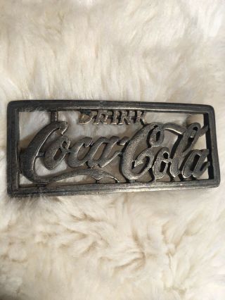 Bohlin Vintage 1957 Coca - Cola Sterling Silver Belt Buckle Award