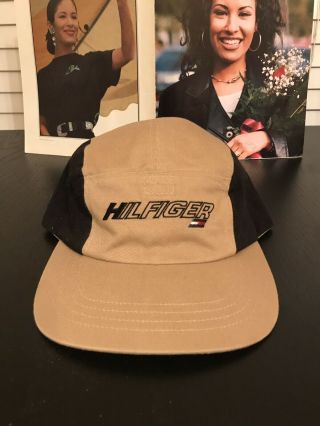 Vintage Tommy Hilfiger 5 Panel Strapback Hat 90s Supreme Baseball Cap Snapback
