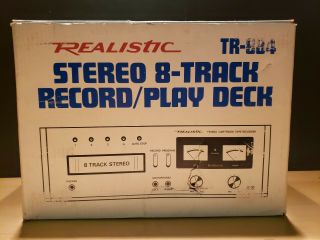 Vintage Realistic 8 - Track Stereo Record Play Deck (tr - 884) Cat.  No.  14 - 947