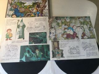 Vintage The Hobbit 1977 Tolkien Vinyl 2 LP Deluxe Box Set with Booklet.  RARE 5