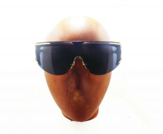 RARE VINTAGE 80s VALENTINO SUNGLASSES MASK MADE IN ITALY WITH CASE 3