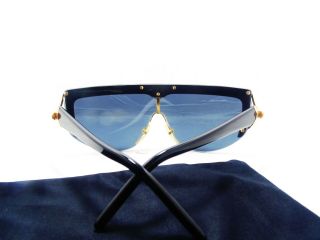 RARE VINTAGE 80s VALENTINO SUNGLASSES MASK MADE IN ITALY WITH CASE 5