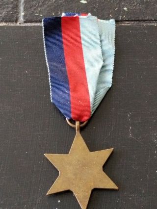 WWII Canada British 1939 1945 War Campaign Star Medal Badge 2