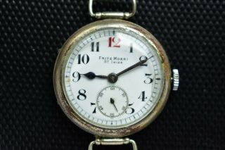 Fritzl Moeri Wwi Vintage Military Trench Watch Made Early 1900 