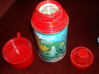 1967 VINTAGE VOYAGE TO THE BOTTOM OF THE SEA ALADDIN LUNCH BOX W/ THERMOS 9