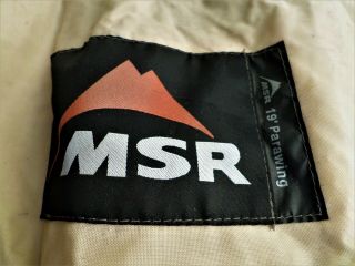 MSR Parawing 19 `moss tent tarp shelter wing rare 12