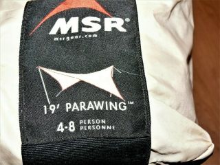 Msr Parawing 19 `moss Tent Tarp Shelter Wing Rare