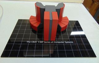 Vintage Cray Y - Mp Supercomputer Scale Model Red