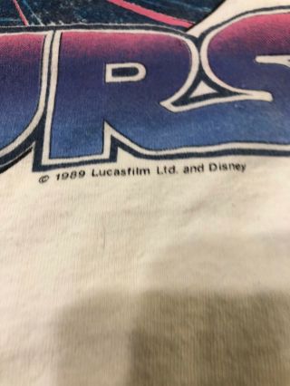 Star Wars Vintage 1989 STAR TOURS DISNEYLAND Hat And t - shirt L Rare HTF 2